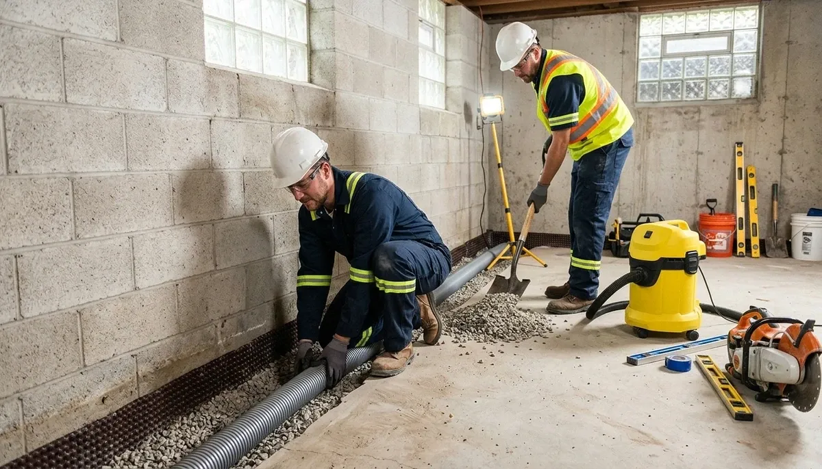 Basement waterproofing service in Lowell, MA for water-damaged homes and foundation protection