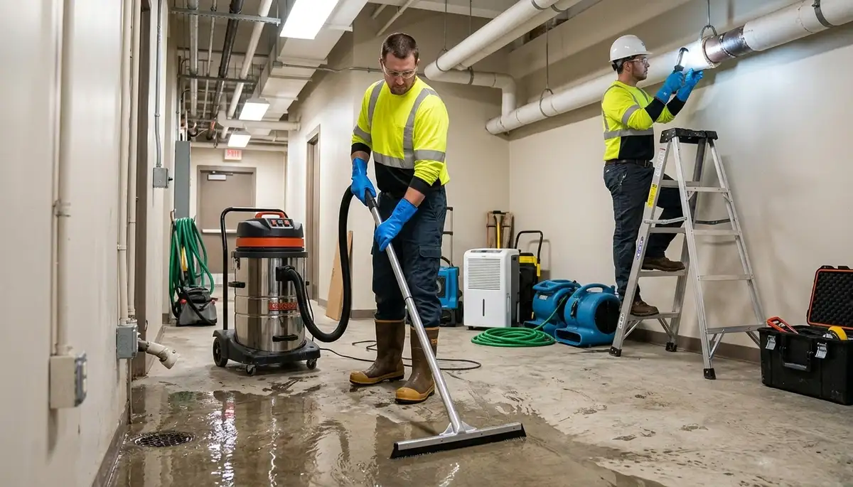 Burst pipe water damage cleanup in Lowell, MA for residential homes
