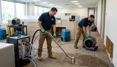 Commercial water damage restoration in Lowell, MA for flooding and moisture cleanup