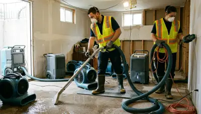 Emergency water removal service in Lowell, MA for burst pipes and flooding