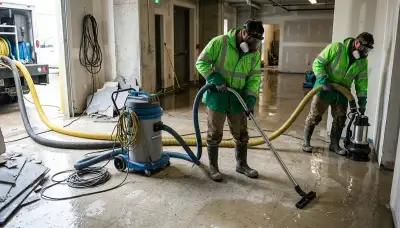 Emergency water removal team serving Lowell, MA for flooding and burst pipe cleanup