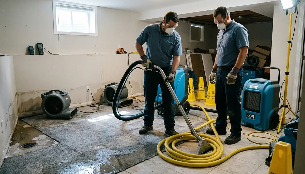 Emergency water removal service in Lowell, MA for fast flood and burst pipe cleanup