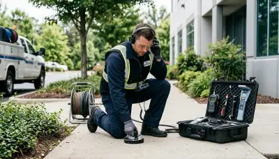 Leak detection technician inspecting a Lowell, MA home for hidden water leaks and moisture damage