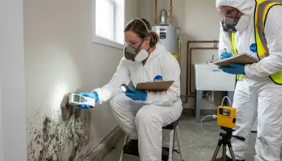 Mold inspection for Lowell, MA homes by water damage experts checking moisture and hidden damage