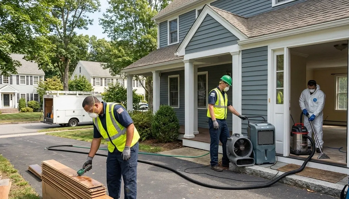 Water damage restoration team serving Lowell, MA, for fast home and business cleanup