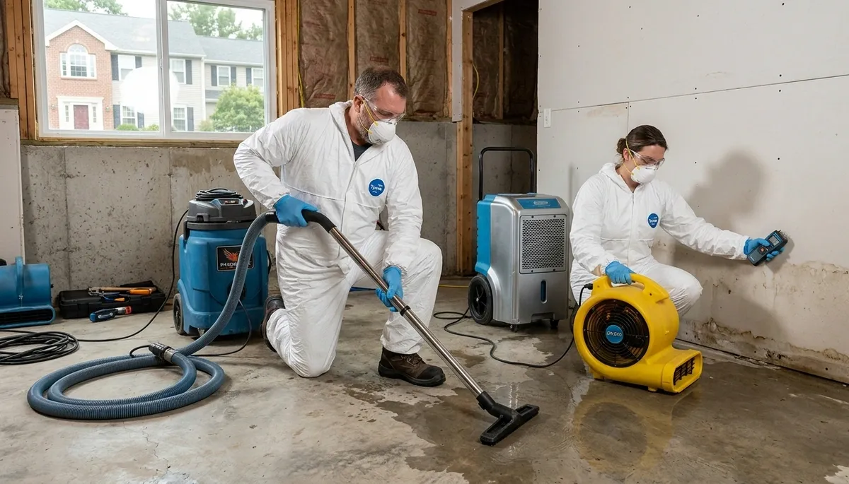 Water damage restoration team serving Lowell, MA for fast cleanup and repair