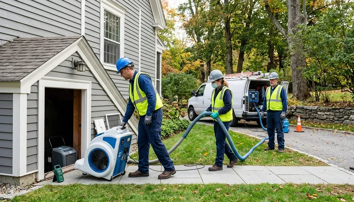 Water damage restoration team serving Lowell, MA for fast cleanup and repair