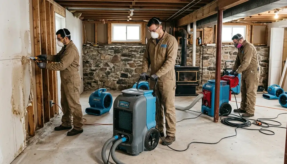 Water damage restoration team serving Lowell, MA, for fast cleanup and repair