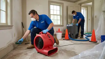 Water damage restoration team serving Lowell, MA for emergency cleanup and repairs