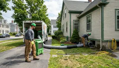 Water damage restoration team serving Lowell, MA for emergency water cleanup and drying services