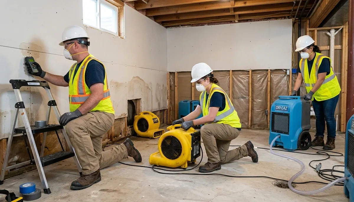Water damage restoration team serving Lowell, MA for fast cleanup and repair
