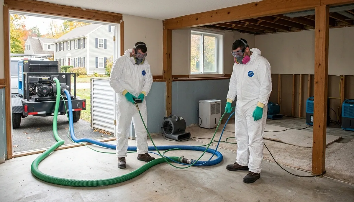 Water damage restoration team serving Lowell, MA for emergency cleanup and repair