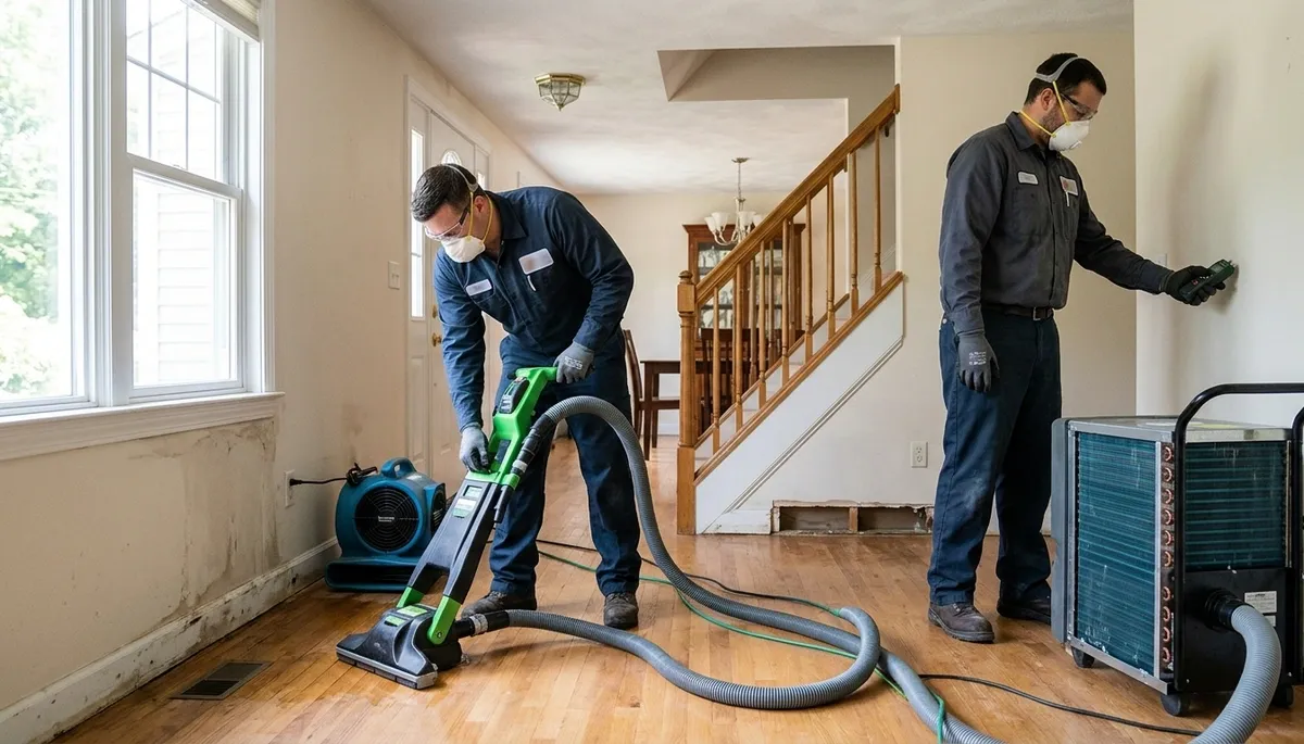 Water damage restoration team serving Lowell, MA for fast cleanup and repair