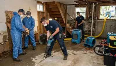 Water damage restoration team serving Lowell, MA, providing emergency cleanup and repair services