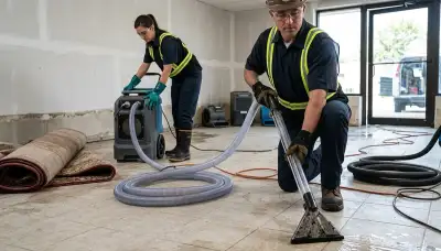 Water extraction service in Lowell, MA for homes with standing water and flood damage cleanup